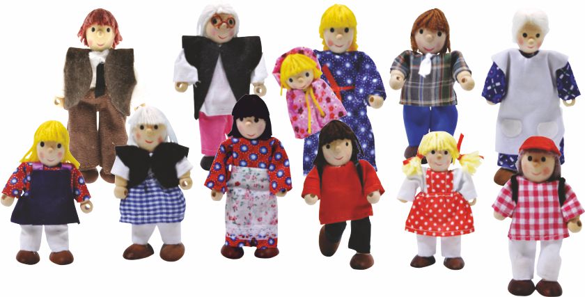 Winzling-Set Euro Familie 12 Teile